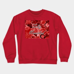 Feliz Navidad Swirls Crewneck Sweatshirt